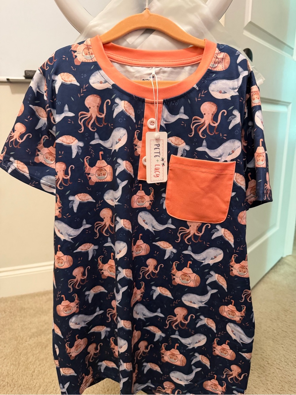PETE + LUCY OCEAN EXPLORERS BOY SHIRT SIZE 10/12